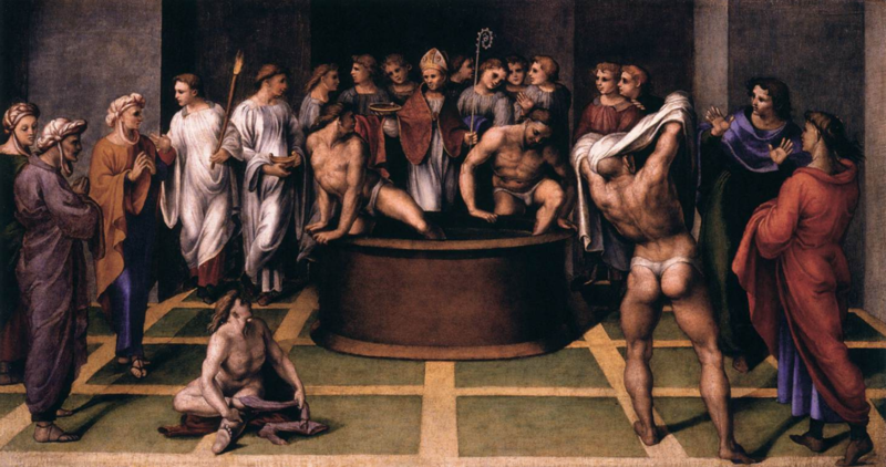 G Genga 'St Augustine Baptizes the Cathechumens'