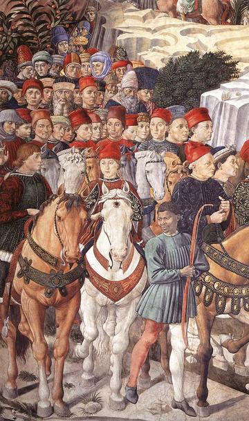 Gozzoli "Procession of the Youngest King" (detail) Palazzo Medici Riccardi, Florence